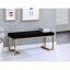 Banc avec base en C en métal