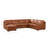 Dillon Leather  Left Chaise Sectional