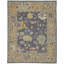 Karina Hand Knotted Wool Floral Area Rug in Blue/Beige-279911400