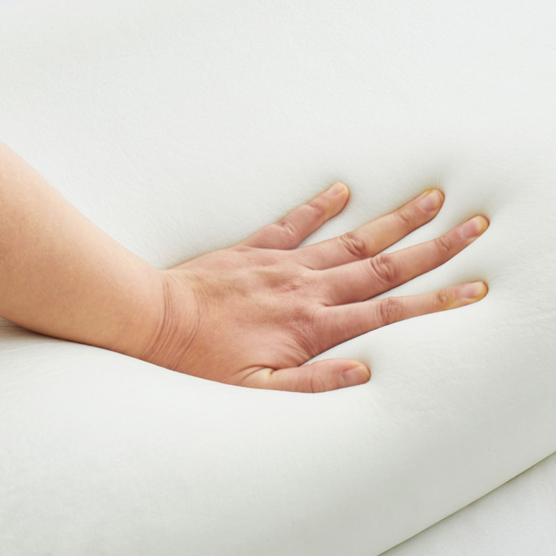 Oreiller rafraîchissant en gel bleu - Oreiller en mousse à mémoire de forme avec housse extensible et respirante - Oreiller en mousse moelleuse pour les personnes qui dorment sur le côté, le dos et le ventre