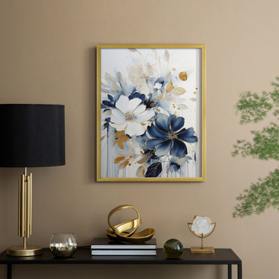Série FLORAL CCLxxv - reproduction encadrée de qualité supérieure - prête à être accrochée - aucun clou requis