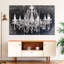 Ensemble 3 pièces de lustre en cristal grunge sur toile-1138625890