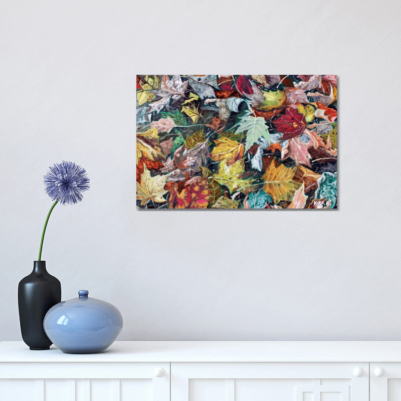 Autumn Debris 1 Piece Wrapped Canvas Wall Art, 30.48cm H x 45.72cm W