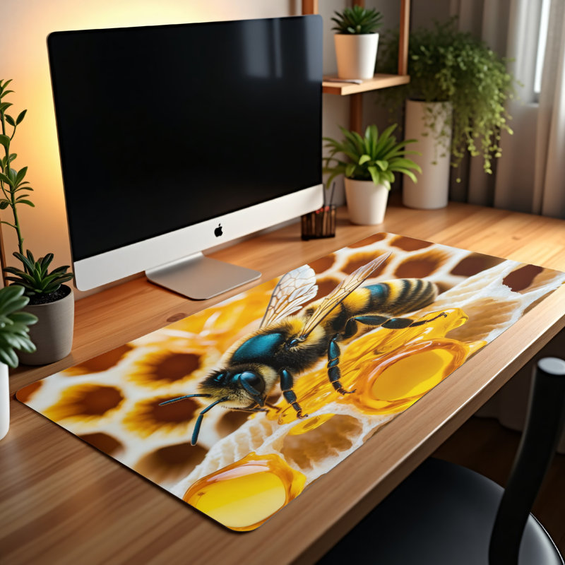 Polyester Desk Pad, 14.4x12.1