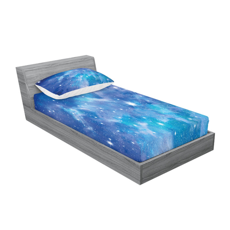 Microfiber Abstract Sheet Set, Twin XL Sheet Set with 1 Pillowcase