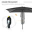 Aquisha 295cm Market Parasol