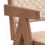 Fauteuil d'appoint beige et naturel