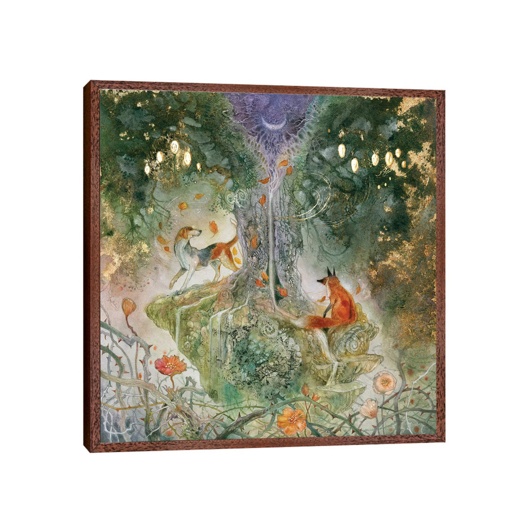 Fox And Hound by Stephanie Law - Print on Canvas