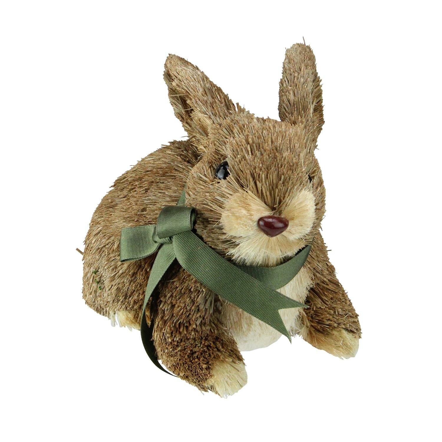 8 Brown Sisal Bunny Rabbit Easter Figure