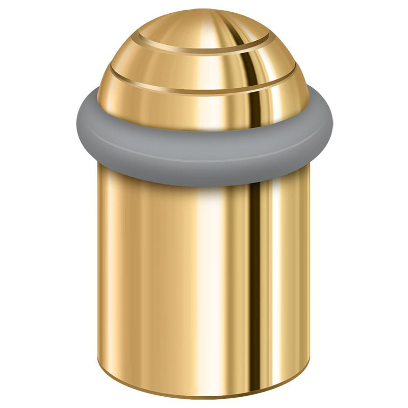 Kick Stop, PVD Polished Brass, 1.625" H x 1.375" W x 1.375" D