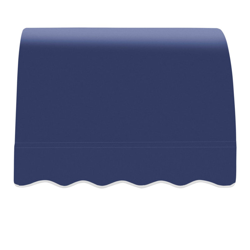 Awntech Savannah Acrylic Fabric Fixed Awning, Navy, 31" H x 52.5" W x 24" D