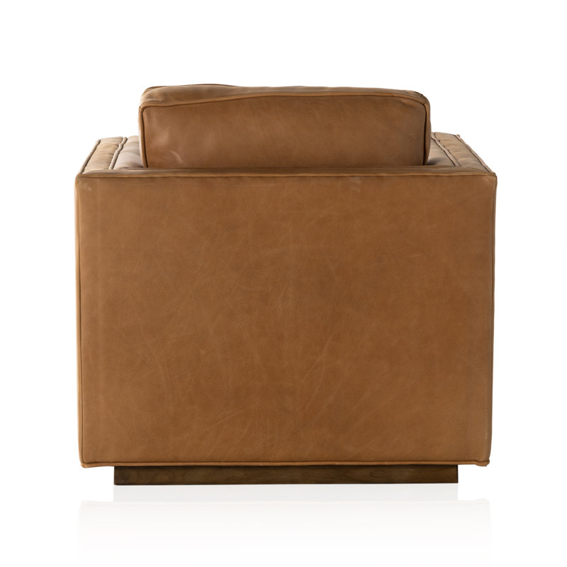 Kiera Swivel Tufted Armchair,  Palermo Cognac