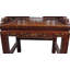 Chaise avec accoudoirs à dossier brun Queen Asian Asian