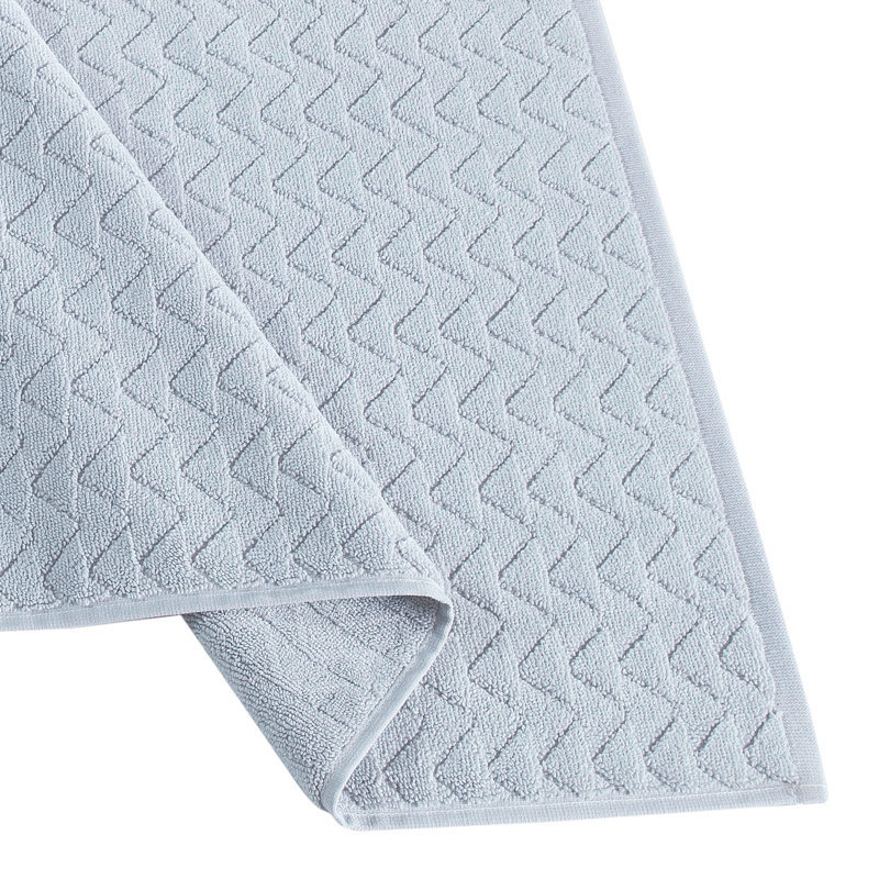 Cotton Bath Mat, Silver