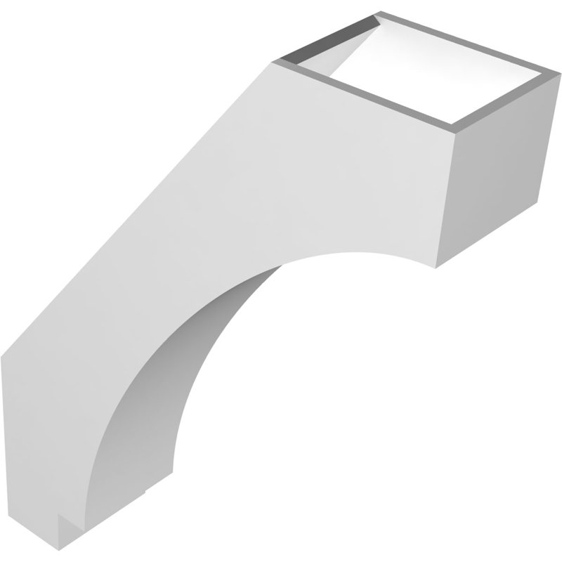 Attelle de genou en PVC de qualité architecturale Imperial, H 24 po x l 5 po x P 18 po