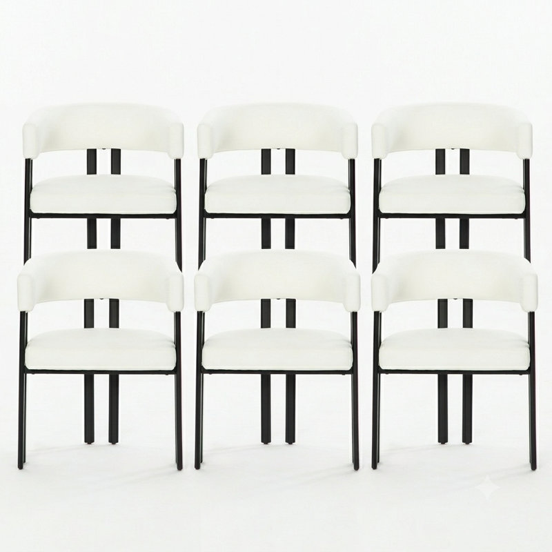 Chaise de salle à manger moderne en similicuir