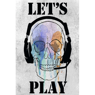 Skull Games I 1 Piece Wrapped Canvas Wall Art