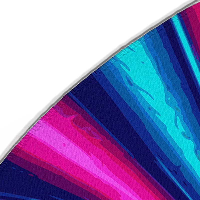 Hypno Tide Indoor And Outdoor Area Rug, Round 5'