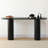60"  Modern Oval Narrow Console Table-1647675757