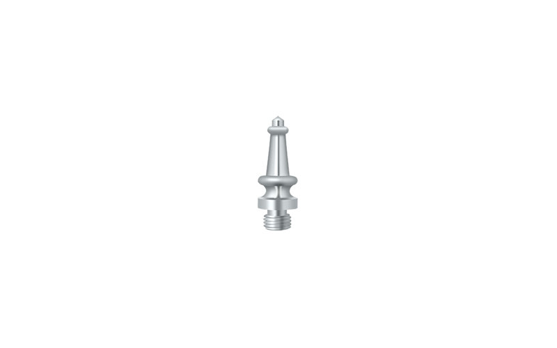 Deltana DSST19 Steeple Tip in Paint Black, Polished Chrome