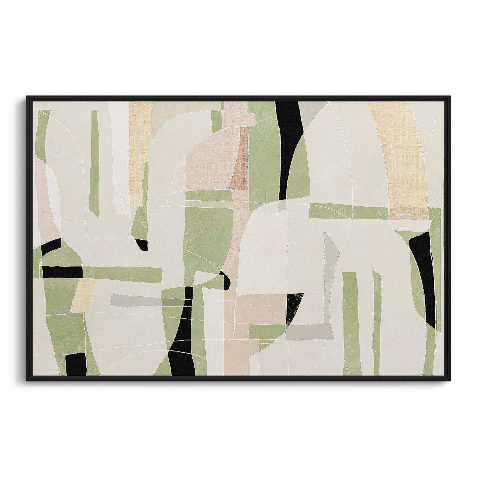 Brienne "Sunny Barcelona" Print, Black, 61.5" W x 41.5" H