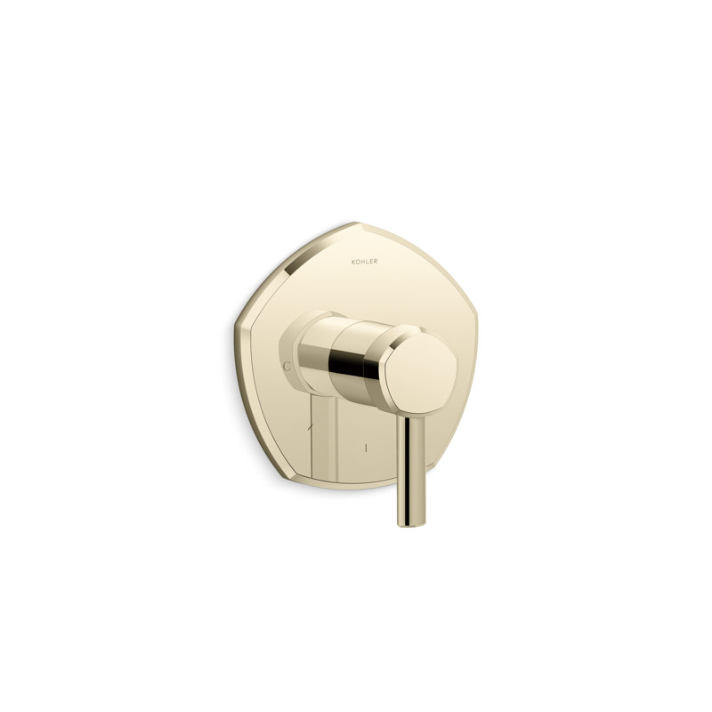 Occasion Thermostatic Valve Trim with Lever Handle, French Gold