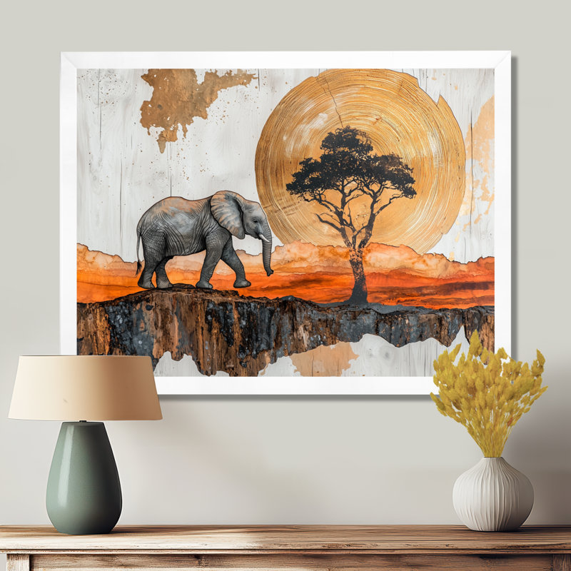 Gupton - Animals Wall Art, Reproduction encadrée d'une seule photo, H 12 po x l 20 po, Blanc