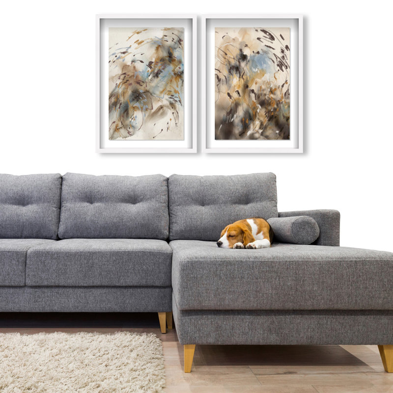 Mindfulness Set Set by Oliver Gal, 51"H x 35"W, White Shadowbox