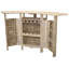 Baek Half Moon Teak Solid Wood Outdoor Bar Table - 97 cm W 53 cm D