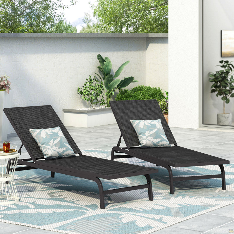 Finn Chaise Lounge, Dark Gray, Dark Gray