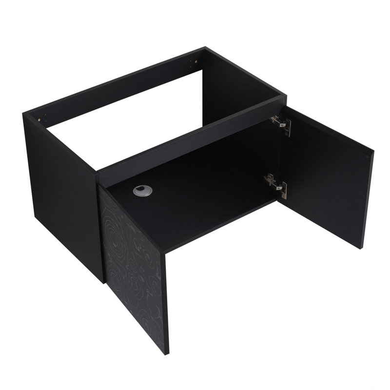 Joevanni 30.02'' Single Bathroom Vanity with Manufactured Wood Top