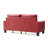 Vegas Faux Leather Square Arm Sofa-22598859