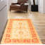 Tapis décoratif en laine noué à la main de conception unique 2 pi 7 po x 4 pi 9 po rouge/Ivoire/beige