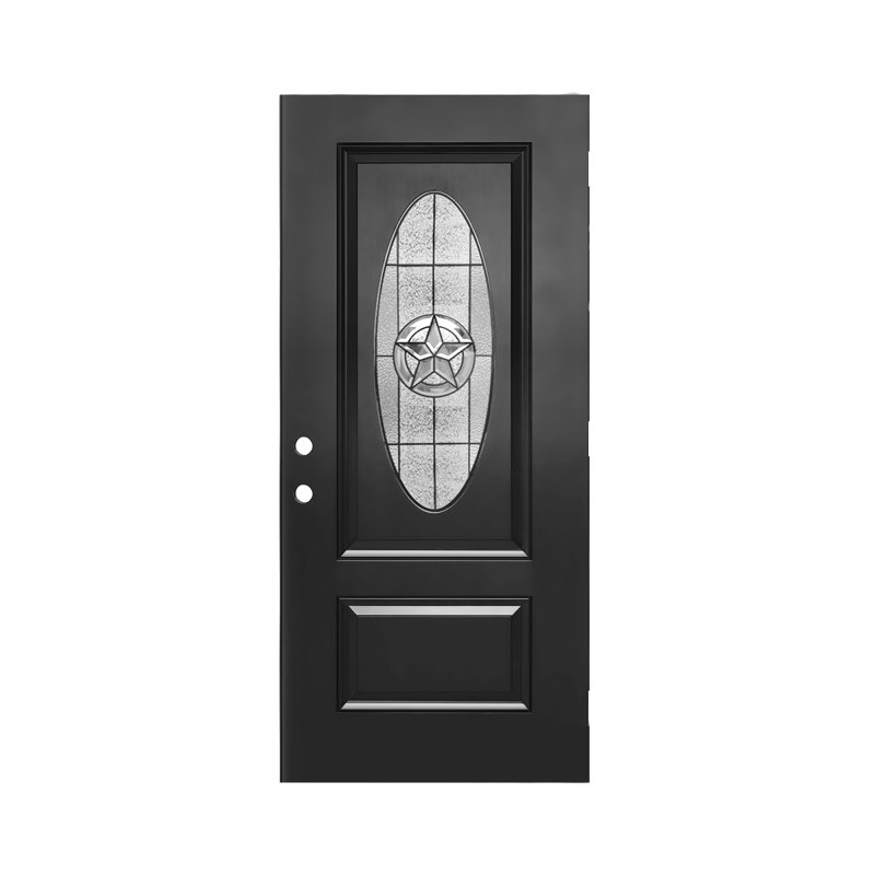 Portes d'entrée extérieures durables en fibre de verre 36 x 80