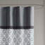 Rideau de douche en microfibre brodé et assemblé, douze crochets requis, mais non inclus-51577888