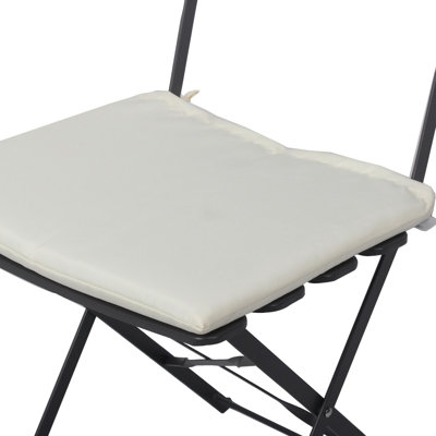 Gray Patio Bistro Balcony Chair Table 3 Pieces , Metal Frame With Rust Resistance, Fashionable And , Foldable For Easy Storage, Comfortable Cushions, To Clean Keep Folding Concept, Seating, Fade