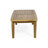 Outdoor Rectangular Coffee Table, Slatted Panels, Natural Brown Acacia Wood