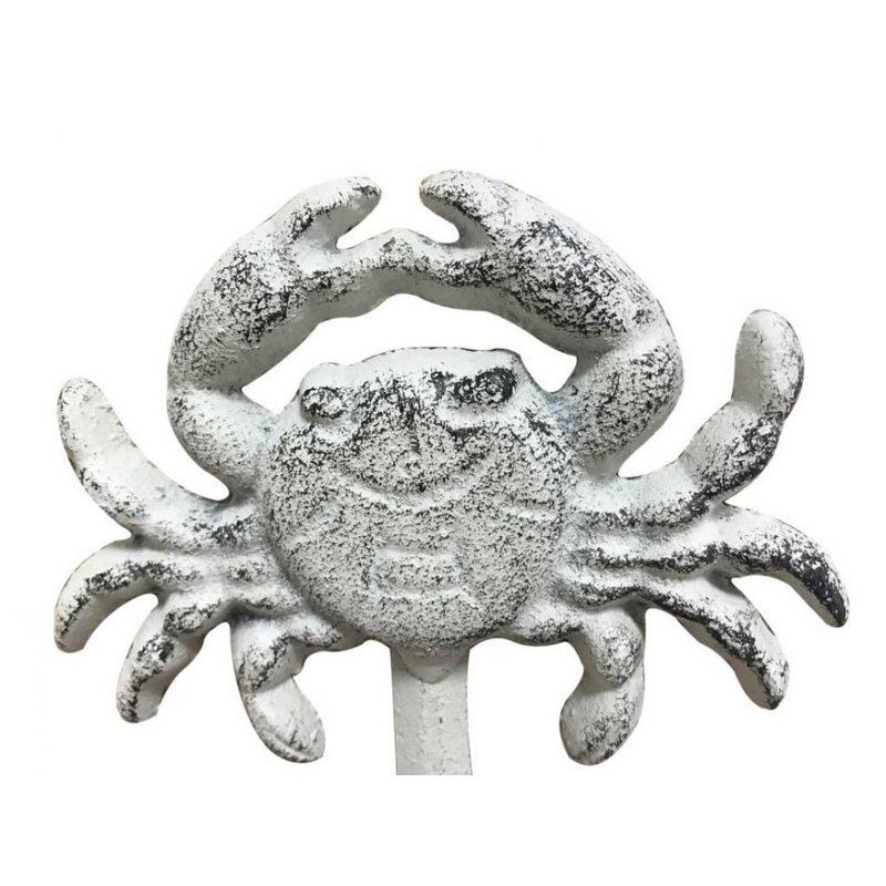 Crochet mural crabe Jonette, Blanc
