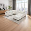 Canapé modulaire en U avec repose-pieds 111,8 po - rembourré en chenille, design moderne-216848501