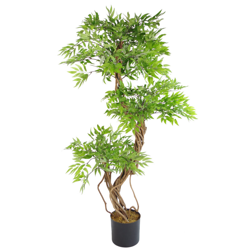 Anivea 140cm Faux Ficus Tree in Pot, Black