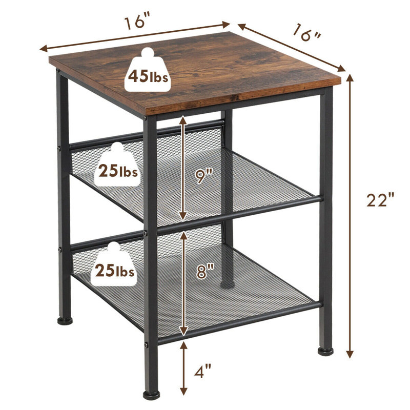Table de bout avec rangement