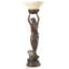 Lampe torchère déesse offrant une sirène