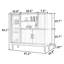 Buffet de rangement simple nordique moderne