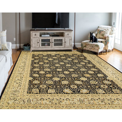 Allahdad Wool Oriental Indoor Rug