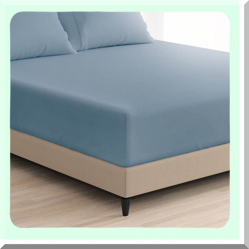 UltraSoft DeepFit Full Bed Sheet - Peacock Blue - Wrinkle, Stain, Fade Resistant - 1500 Series Extra Deep Pocket Fitted Sheet - Single Bottom Sheet