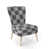 Geometric Black/White Polyester Blend 1 selected