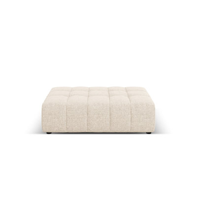 Chicago 102cm Wide Tufted Rectangle Solid Colour Pouffe Ottoman
