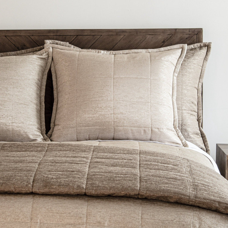 Stria Coverlet, Pumice, Queen Coverlet