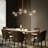8-light Modern Chandelier Linear Chandelier  Bubble Chandelier For Dining Room And Kitchen