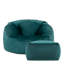 Kingston Velvet Bean Bag and Square Footstool-63656897